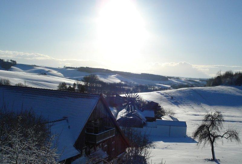 Über dem Pilgerhof im WInter
